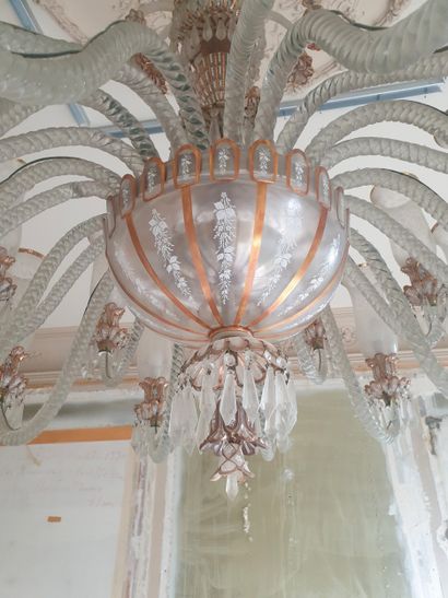 Travail Ottoman, début XXème, Important lustre...