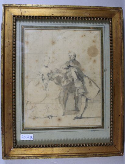 Gabriel GUERIN (1869-1916)» Scène de galanterie»...