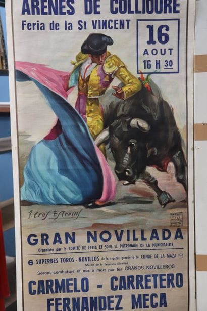 Tauromachie - Affiche Féria de St Vincent...