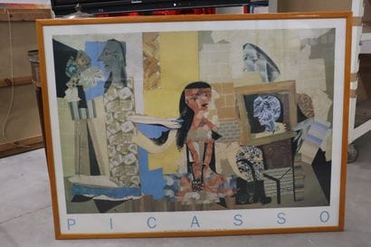 Affiche encadrée d'après Pablo PICASSO (1881-1973)...