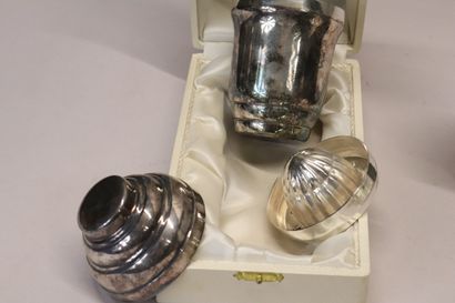 Métal argenté : une timbale presse agrumes...