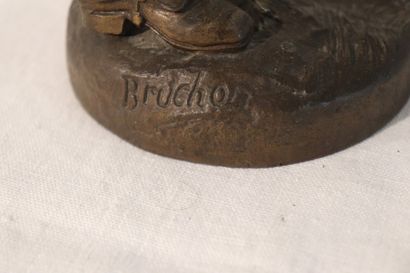 Sujet en régule Mousquetaire, Haut : 39cm...