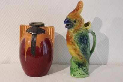 Choisy le Roy Vase Art déco, haut : 23cm,...