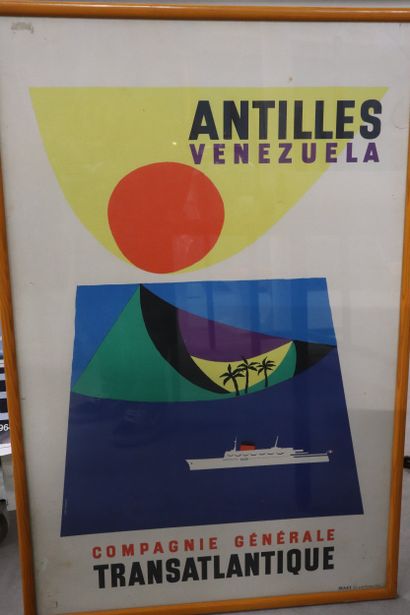 Cie Générale Transatlantique - Quatre affiches...
