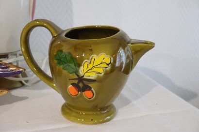 Lot années 70 avec Vase Monaco Haut : 18cm,...