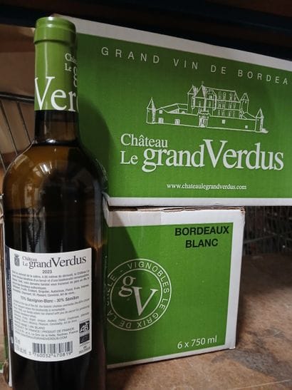 2023 Ch LE GRAND VERDUS Blanc Bordeaux BIO...