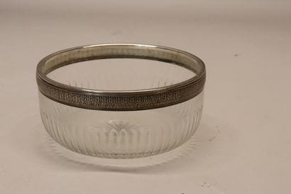 BARDIES-FAURE orfèvre, saladier en cristal...