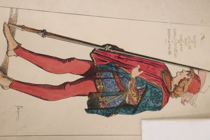 Lot de diverses estampes et affiches dans...