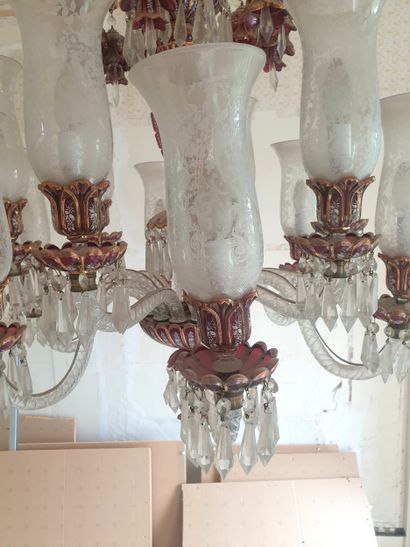 Travail Ottoman, début XXème, Important lustre...
