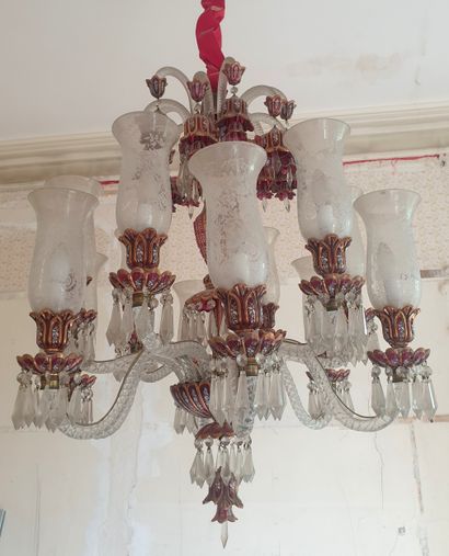 Travail Ottoman, début XXème, Important lustre...
