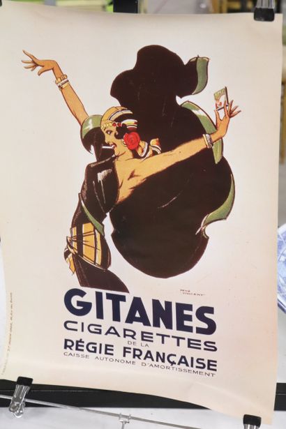 Régie française des tabacs - 5 affiches GITANES....