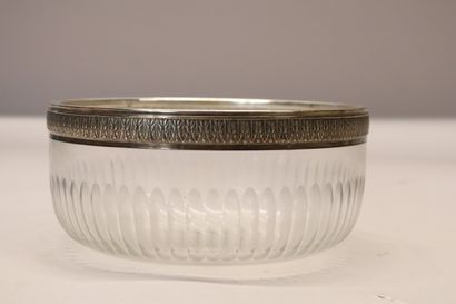 BARDIES-FAURE orfèvre, saladier en cristal...