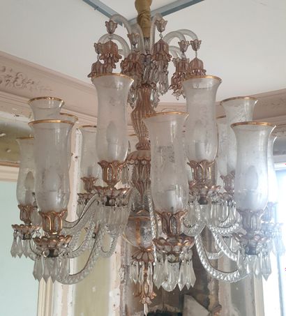 Travail Ottoman, début XXème, Important lustre...