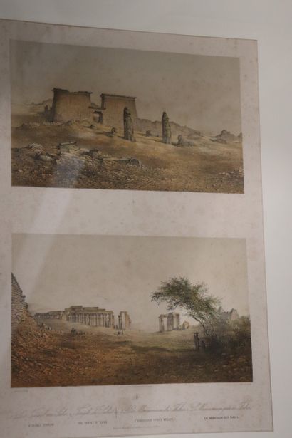 Lot de dix encadrements divers, gravures,...