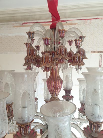 Travail Ottoman, début XXème, Important lustre...
