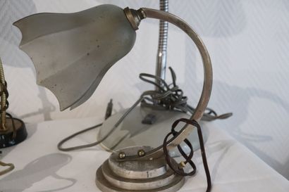 Lot de 7 lampes de bureau des années 50 et...