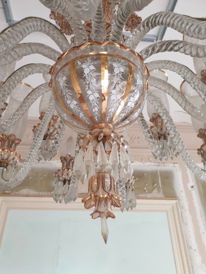 Travail Ottoman, début XXème, Important lustre...