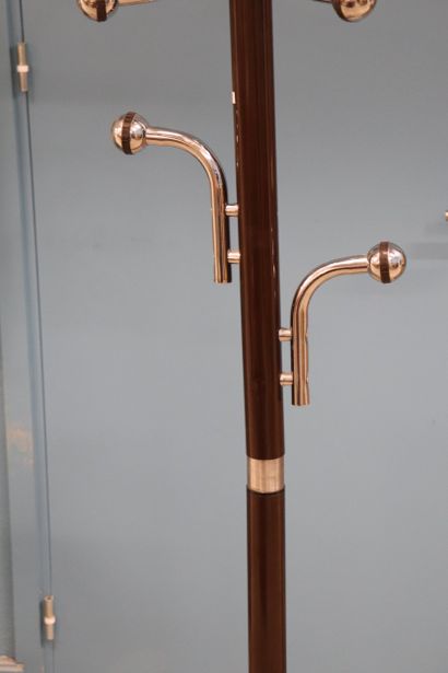 Porte manteau vintage en métal chromé, métal...
