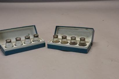 CARDEILHAC Sterling France, huit salières...