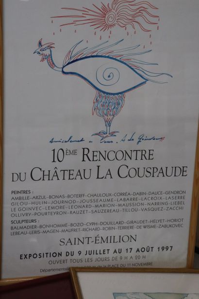 Lot de dix encadrements divers, gravures,...
