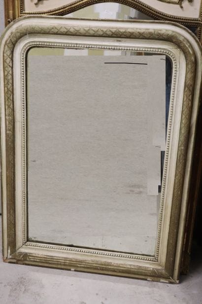 Miroir Louis Philippe, cadre bois champi...