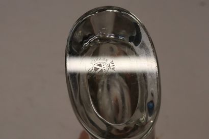 SEVRES France vase soliflore en cristal transparent...