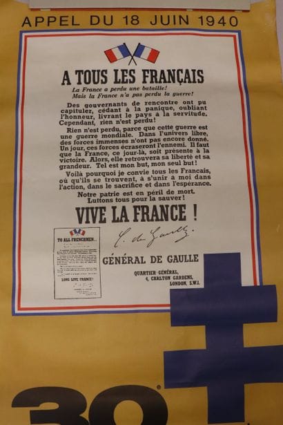 Affiche Appel 18 juin, édition anniversaire...