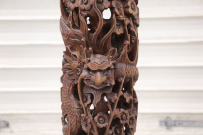 Sellette porte plante tripode en bois dur...