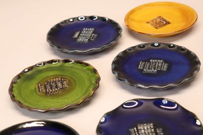 Lot de céramiques XXème : une coupe en céramique...