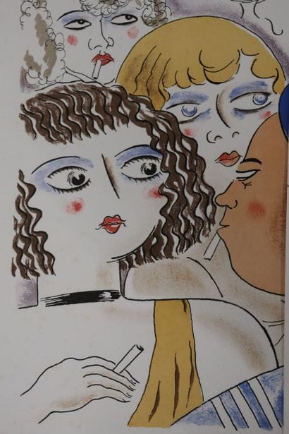 Lot de diverses estampes et affiches dans...
