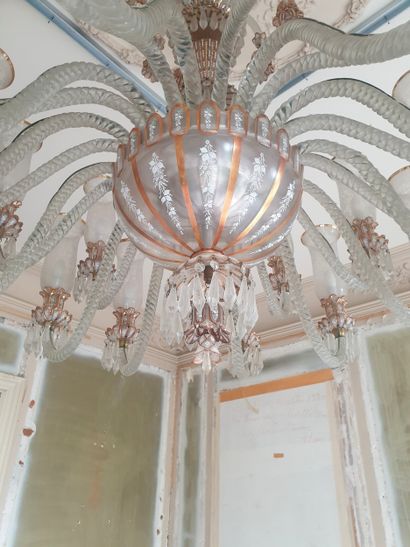 Travail Ottoman, début XXème, Important lustre...