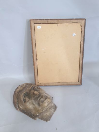 Le masque de Dante Huile Dim 33 x 25cm, on...