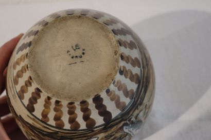 Ciboure, vase faience décor berger basque,...
