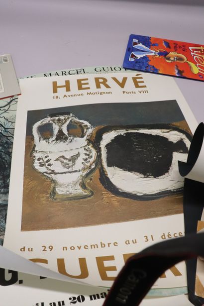 Lot de 6 affiches d'exposition années 60...
