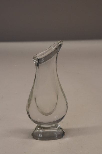 SEVRES France vase soliflore en cristal transparent...