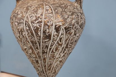 FADY à Vallauris, amphore en céramique polychrome...