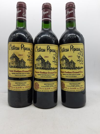 2003 Ch PIPEAU Saint Emilion 3 Blles