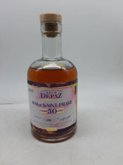 RHUM DEPAZ cuvée 50 ans du Mai Saint Pierre...