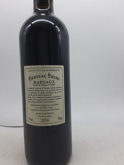 2016 Ch. TAYAC, Margaux, 1 bottle
See photos...