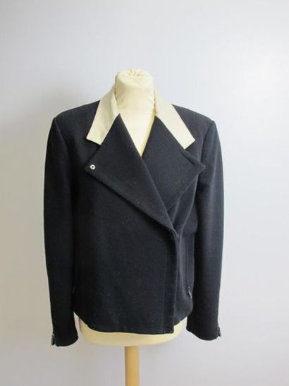 Helmut Lang,
Blouson en coton bleu marine...