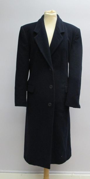 Emporio ARMANI
Manteau long droit bleu marine...