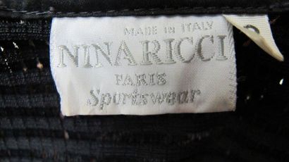 Nina RICCI Paris Sportswear
Robe noire à...