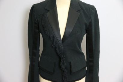 Paco RABANNE circa 2017,
Blazer noir en coton...