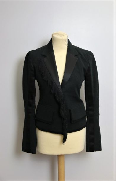 Paco RABANNE circa 2017,
Blazer noir en coton...