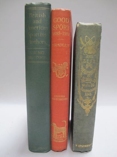SPORT]. 3 books in-8 and in-4 in cloth. 

	Set...