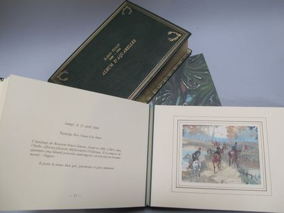 Baron Jules FINOT. Album of watercolours....