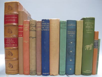 [HORSES]. 13 works in-8, in-4 and in-folio...