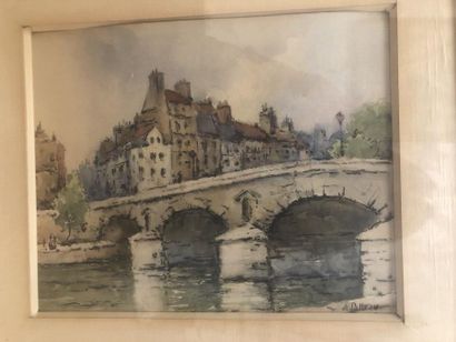 A CATTEAU (XXe)

Cinq aquarelles sur papier...