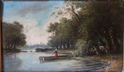 École XIXe siècle

Deux paysages animés

Huile...