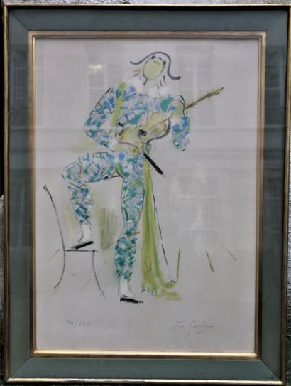 Jean COCTEAU (1889-1963)

Arlequin à la guitare

Lithographie...